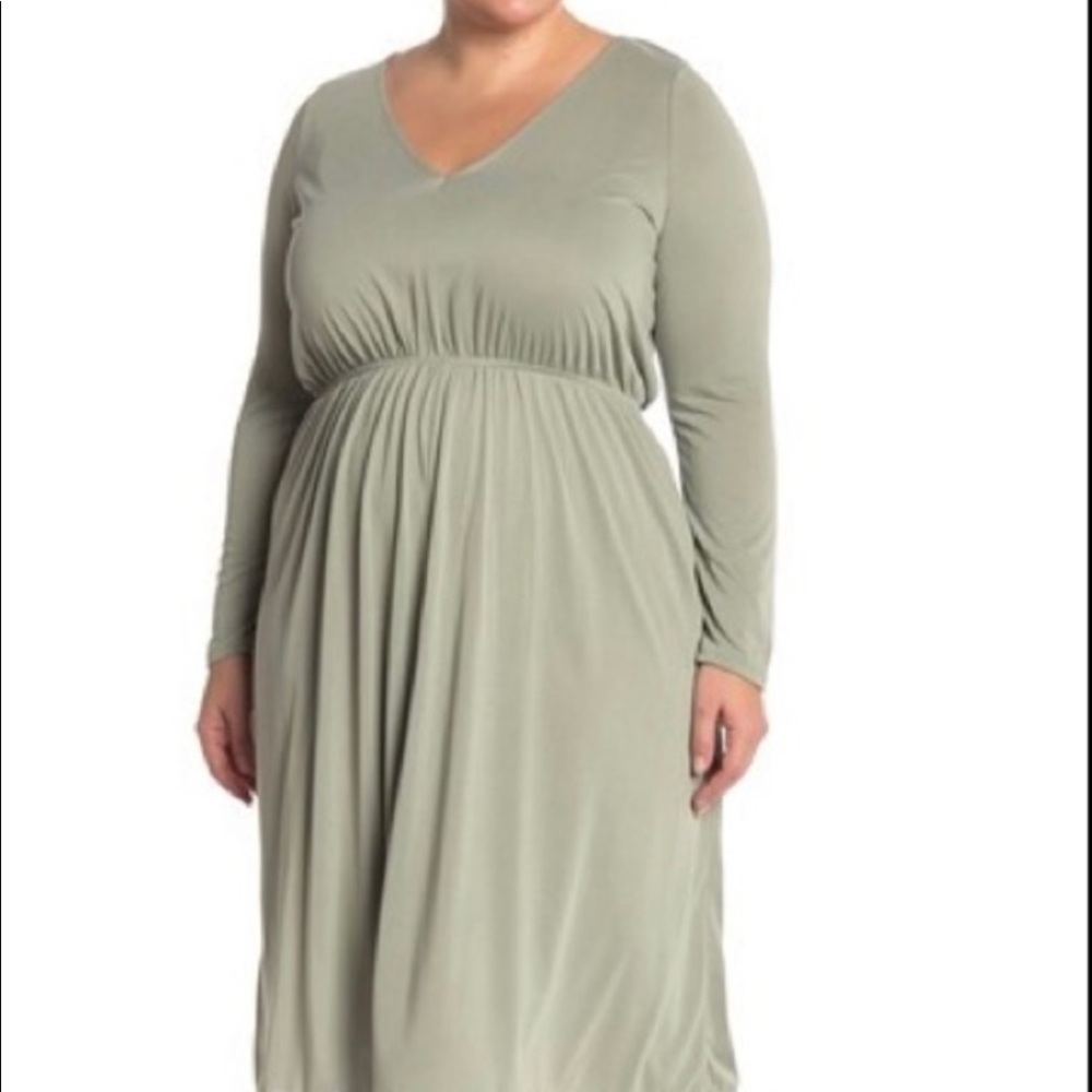 🐝Nordstrom Rack Long Sleeved Midi Dress 2X🐝